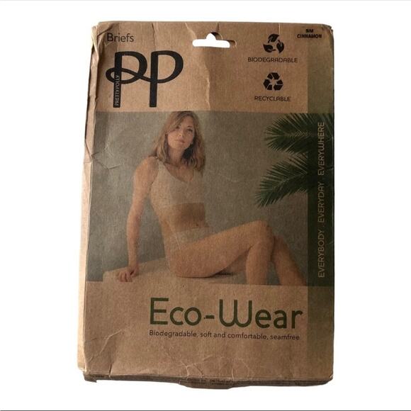 Pretty Polly NIP Eco Wear Sustainable Seamfree Basic Briefs Panty Cinnamon SM - Picture 10 of 14